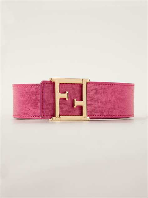 womens pink fur belt fendi|authentic fendi belt.